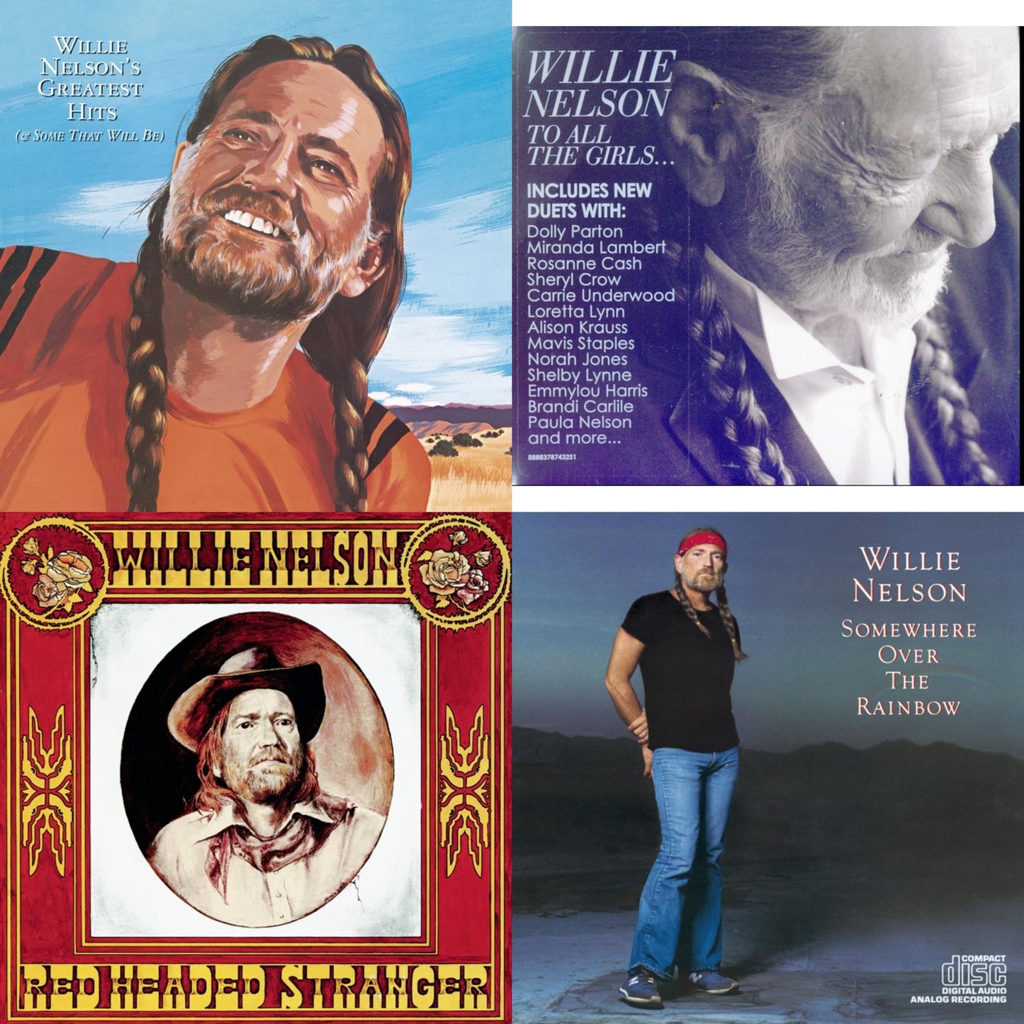 Willie Nelson�S Greatest Hits & Over The Rainbow & To All The Girls & Red Headed Stranger