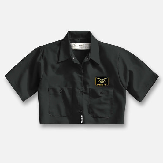 WOMENS TRANS-AM CROP MECHANICS SHIRT