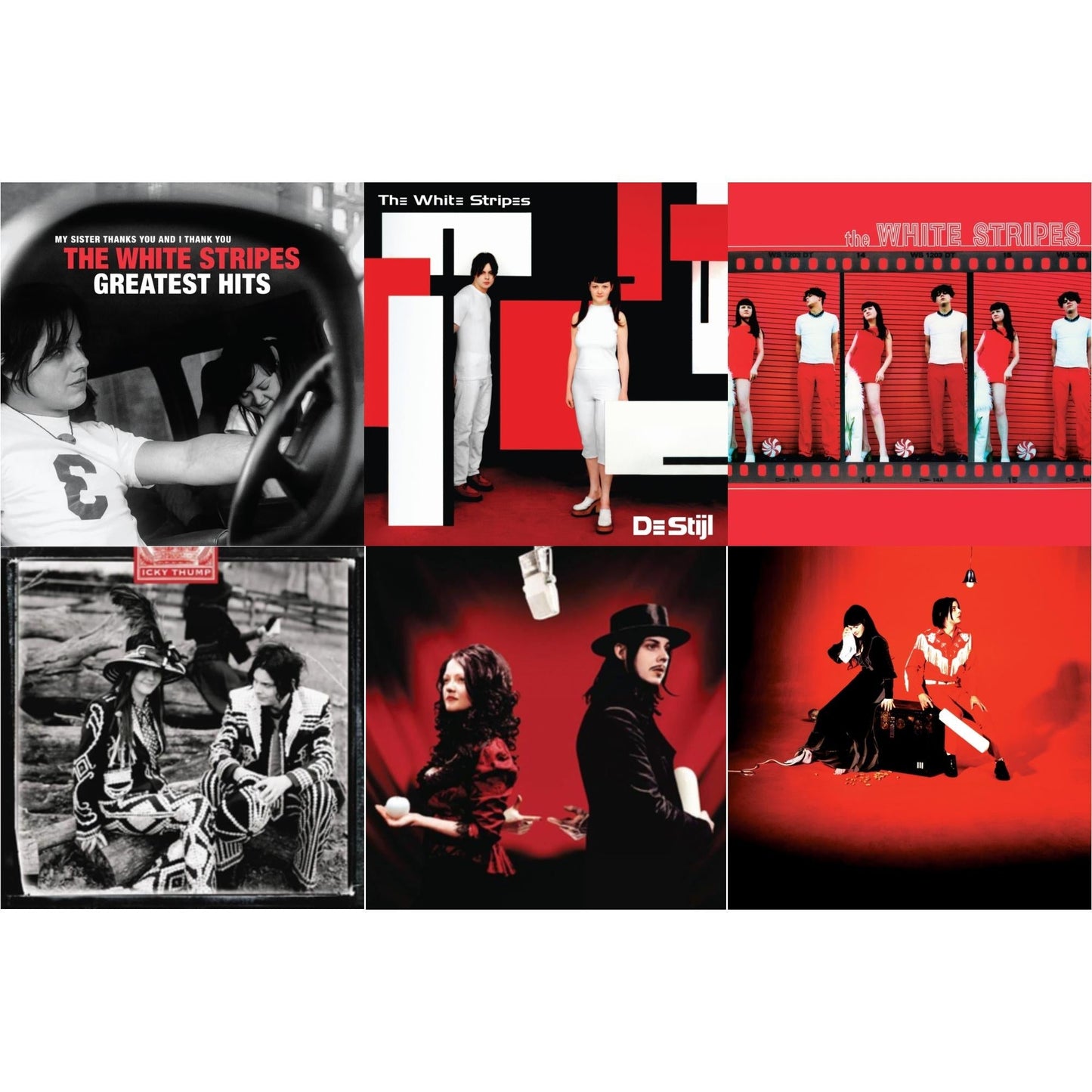 Elephant (2LP) & Get Behind Me Satan (2LP) & Icky Thump (2LP) & De Stijl & White Stripes & White Stripes Greatest Hits (2LP)