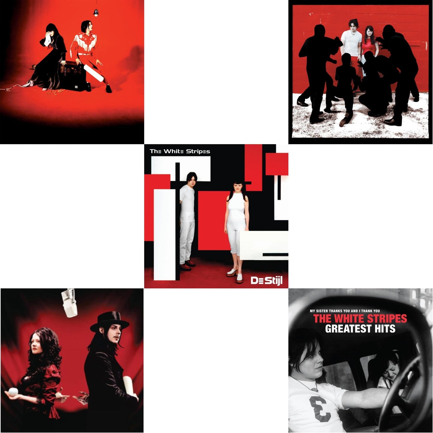 Elephant (2LP) & Get Behind Me Satan (2LP) & De Stijl & White Blood Cells (Reissue) & White Stripes Greatest Hits (2LP)