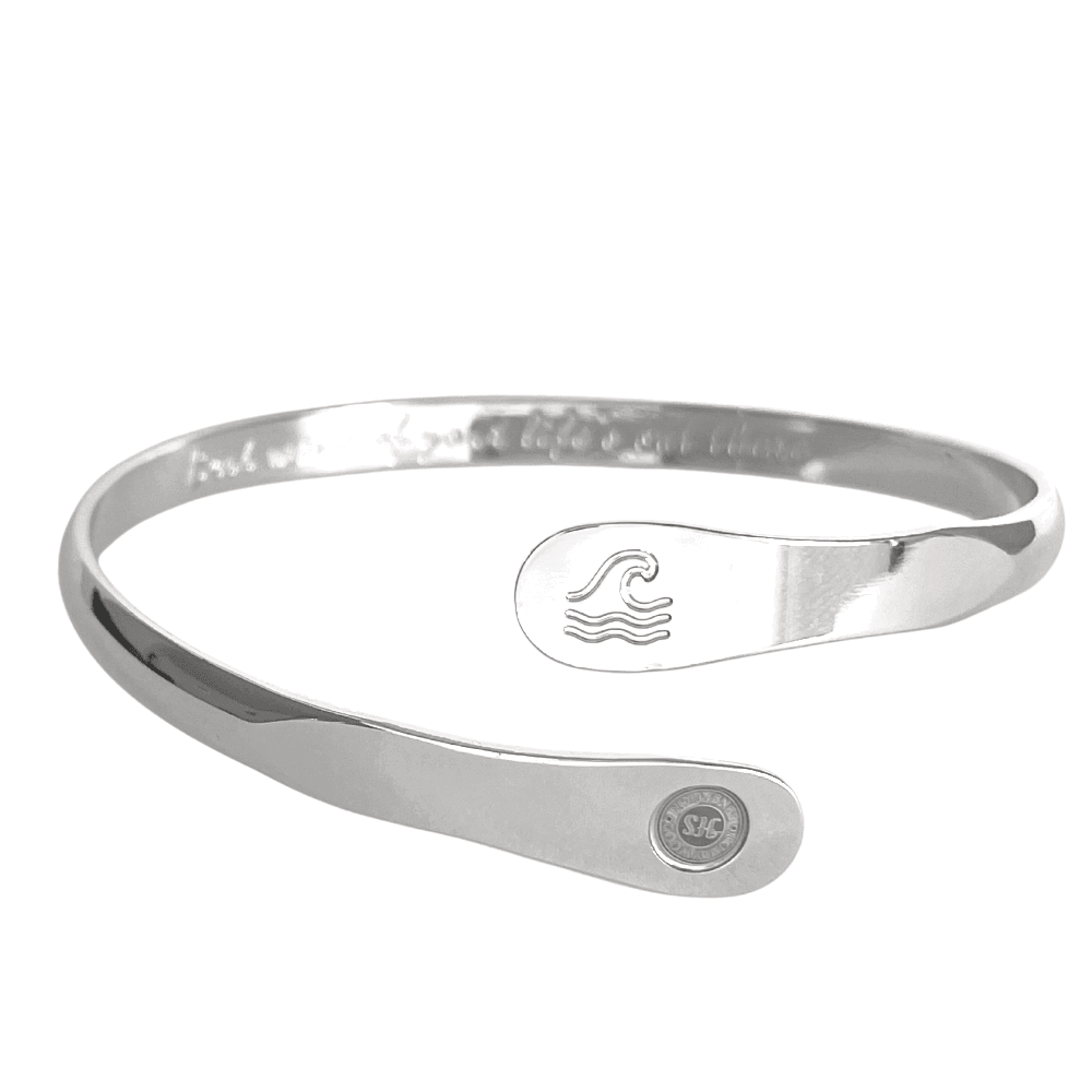 Engraved Wave Bracelets, Surfers Bracelets, Ocean Bracelets,  Engraved Best wave of your life's out there Bracelets