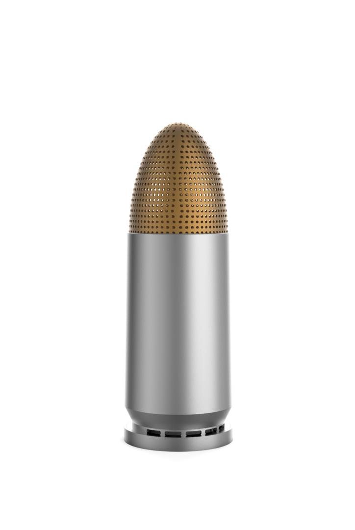 9mm Bullet Portable Bluetooth Speaker (Nickle)