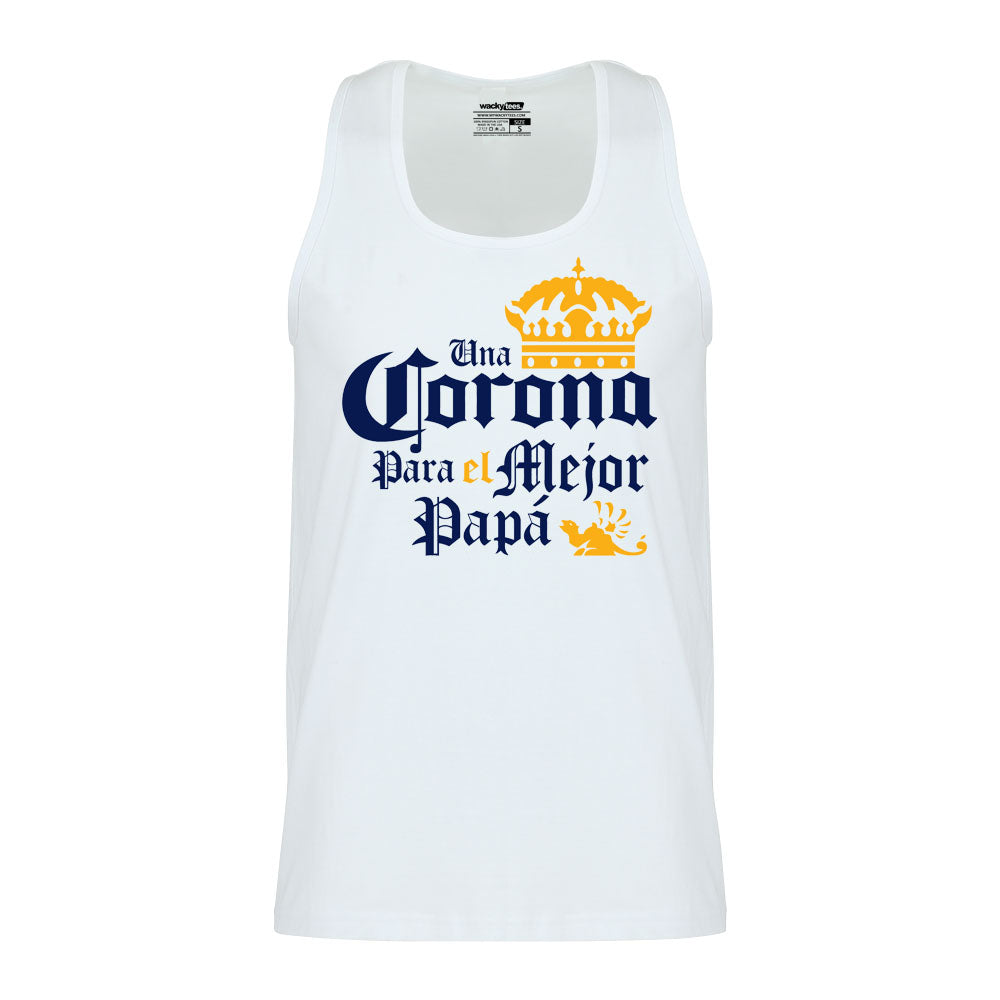 Una Corona Para El Mejor Papa Fathers Day Graphic Tee Shirt
