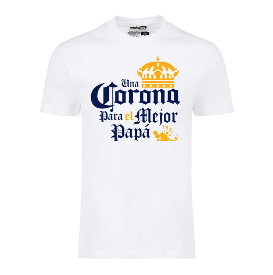 Una Corona Para El Mejor Papa Fathers Day Graphic Tee Shirt