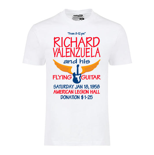 Richard Valenzuela and His Flying Guitar Poster La Bamba Graphic Tee Shirt
