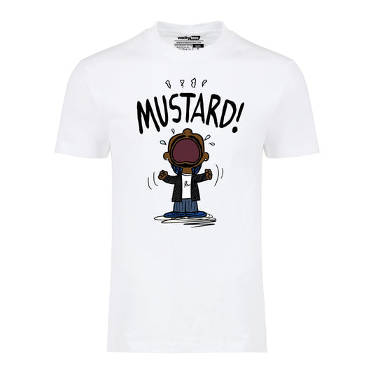 Mustard Kendrick Meme White Not Like Funny Graphic Tee Shirt