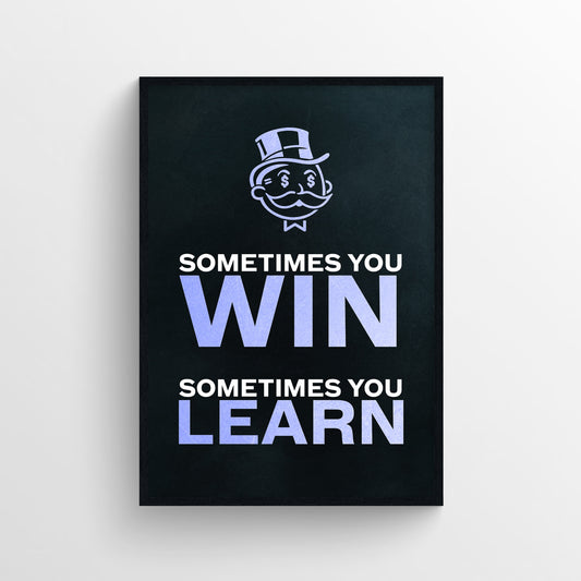 Win and Learn Poster