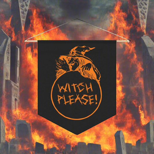 Witch Please Pennant - Lizard Vigilante