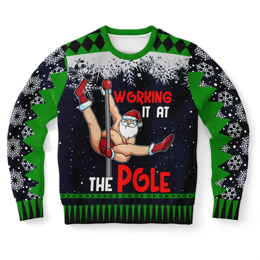 Working It at the Pole Christmas Sweatshirt