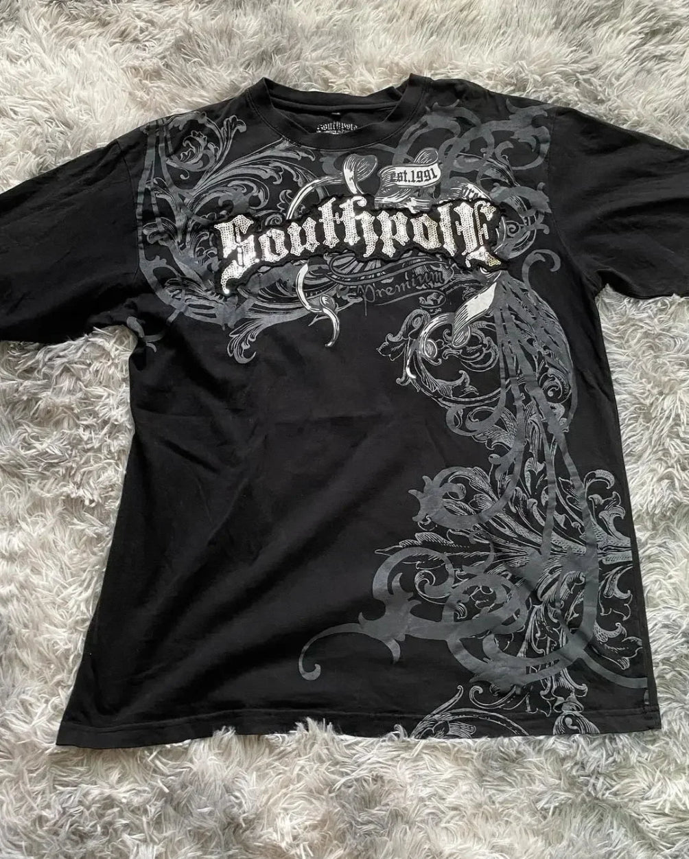 Y2K Gothic Graphic Oversized Tee – 2000s High Street Cotton Streetwear - Premium tee from dsers - Just $35.99! Shop now at Lizard Vigilante