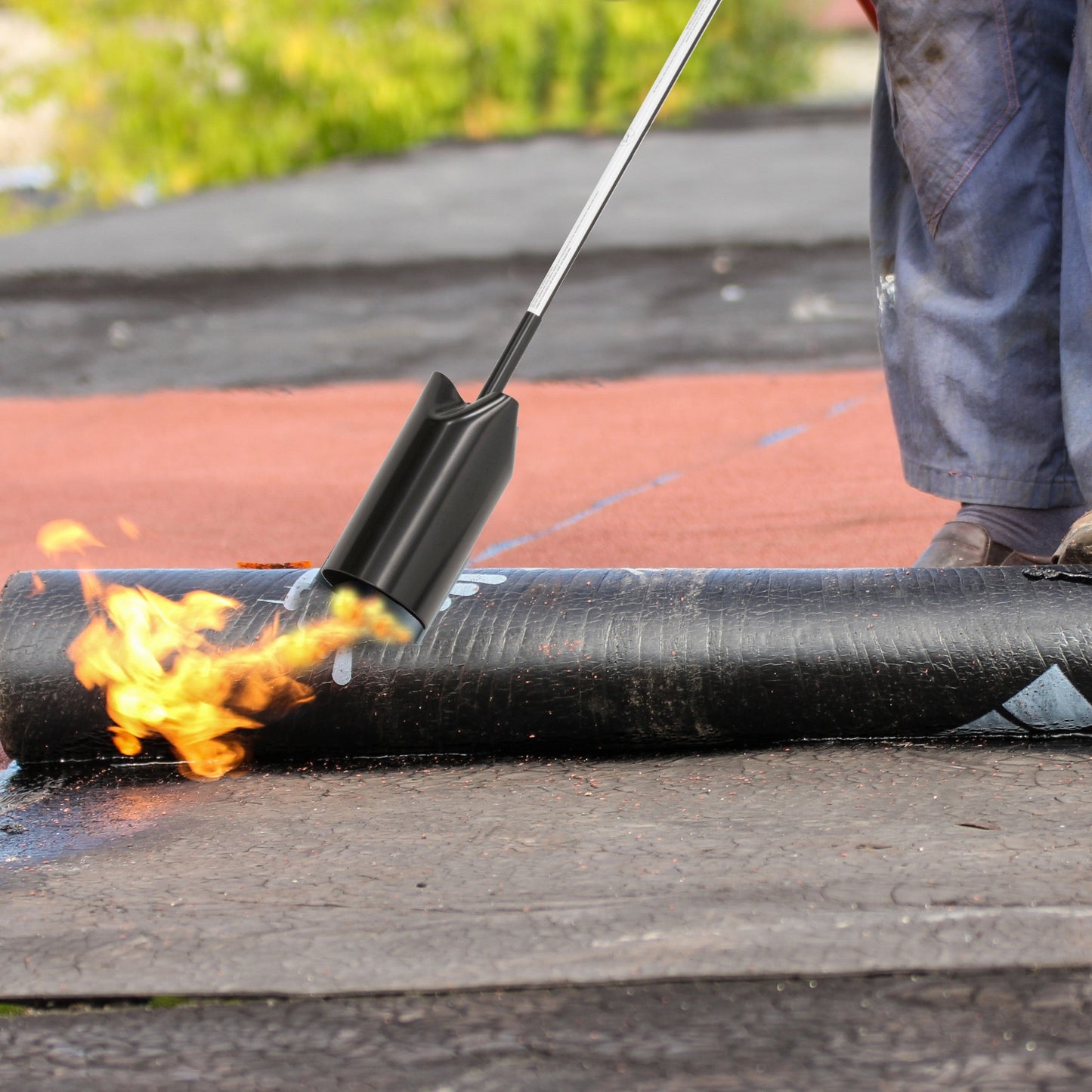 Flame King Heavy Duty Propane Torch Weed Burner 500,000 BTU with Flint Striker