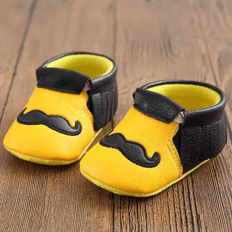 Baby Shoes, Infant Soft Sole Mustache Walker Shoes