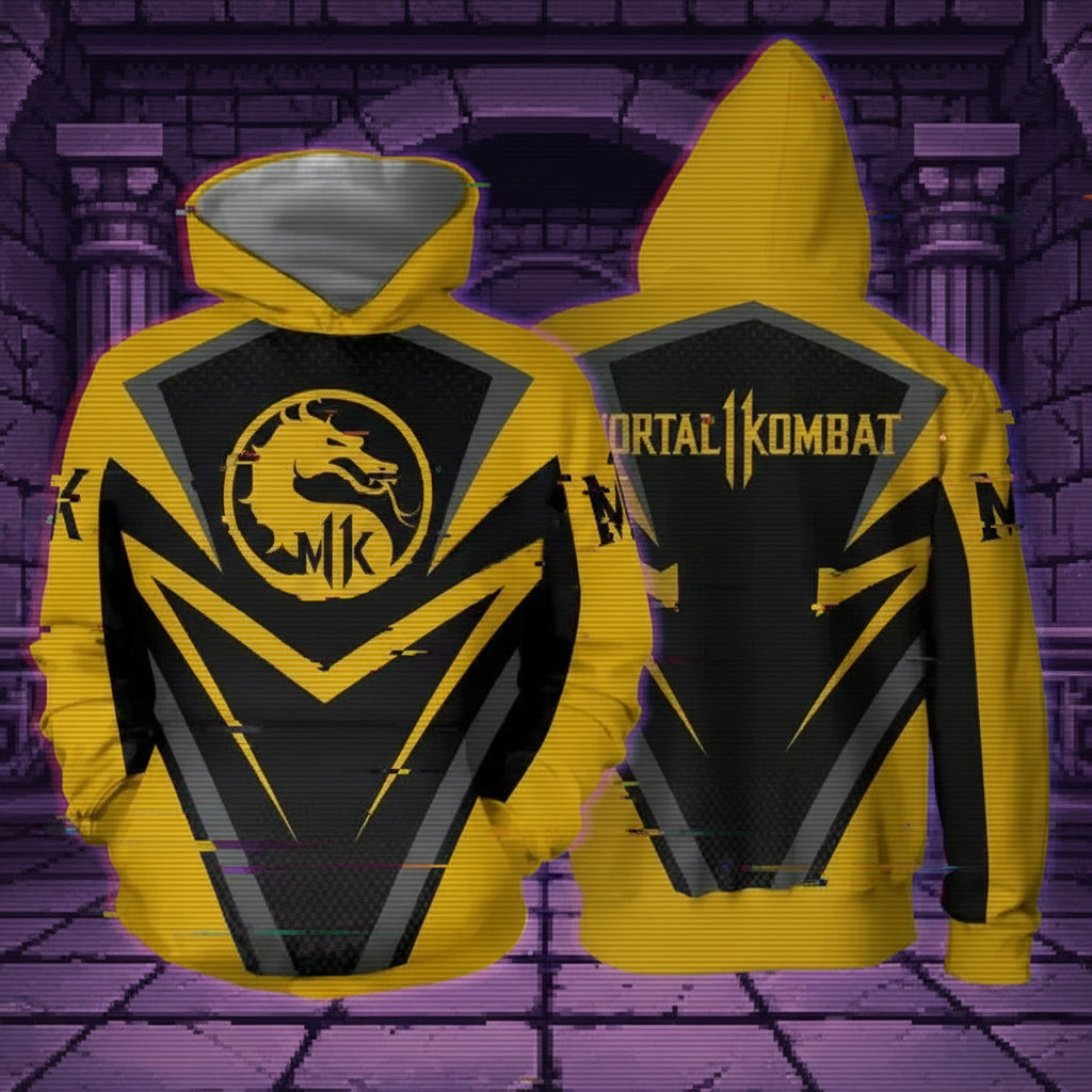 Shadow Fatality Streetwear Hoodie – Mortal Kombat 3D Game Edition