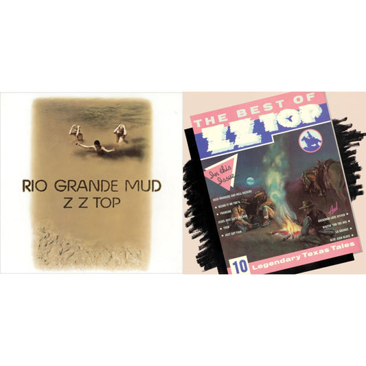 Zz Top - Best Of Zz Top (Translucent Blue LP Vinyl) (Rocktober) & Rio Grande Mud