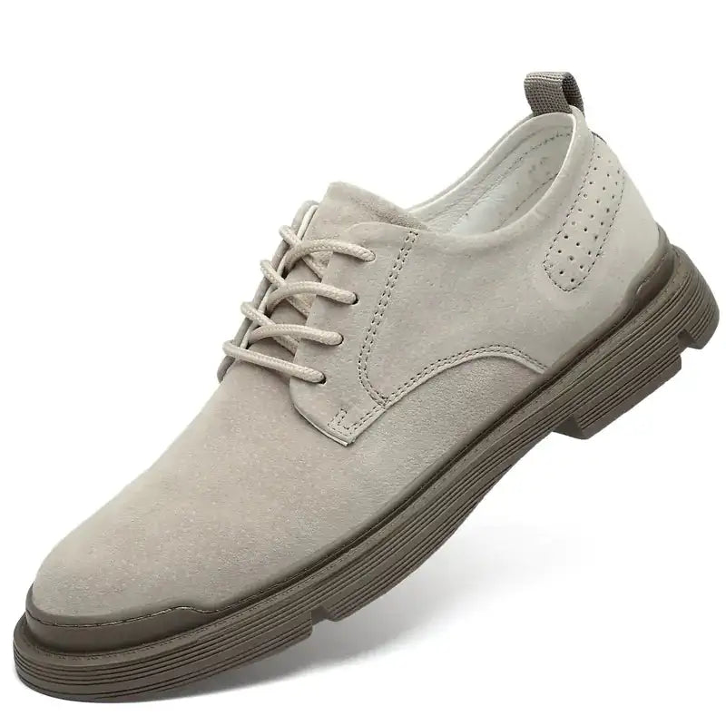 Men's Leather Casual Outdoor Shoes - Trendy Work Shoes
