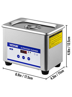 VEVOR 800ml Ultrasonic Cleaner Portable Mini Dishwasher – 35W Sonic Cleaning Machine for Home, Jewelry, Glasses, Watches, Dentures, and Vegetables - Premium Digital Ultrasonic Cleaner from Lizard Vigilante - Just $75.99! Shop now at Lizard Vigilante