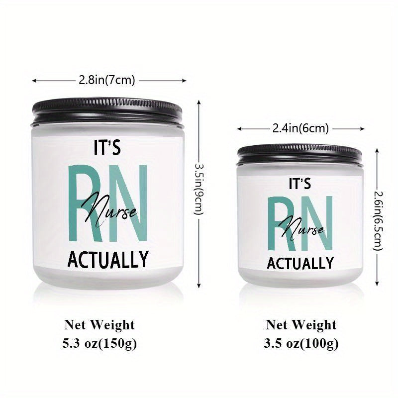 1pc Lavender Scented Candle 5.3oz Soybean Wax Best Nurse Ever Gifts Idea for Women Men RN Friend Nursing Supervisor Bestie Guy Cowoker Him Her on Practitioner School Nurse Graduation Thank You Appreciation Birthday Christmas