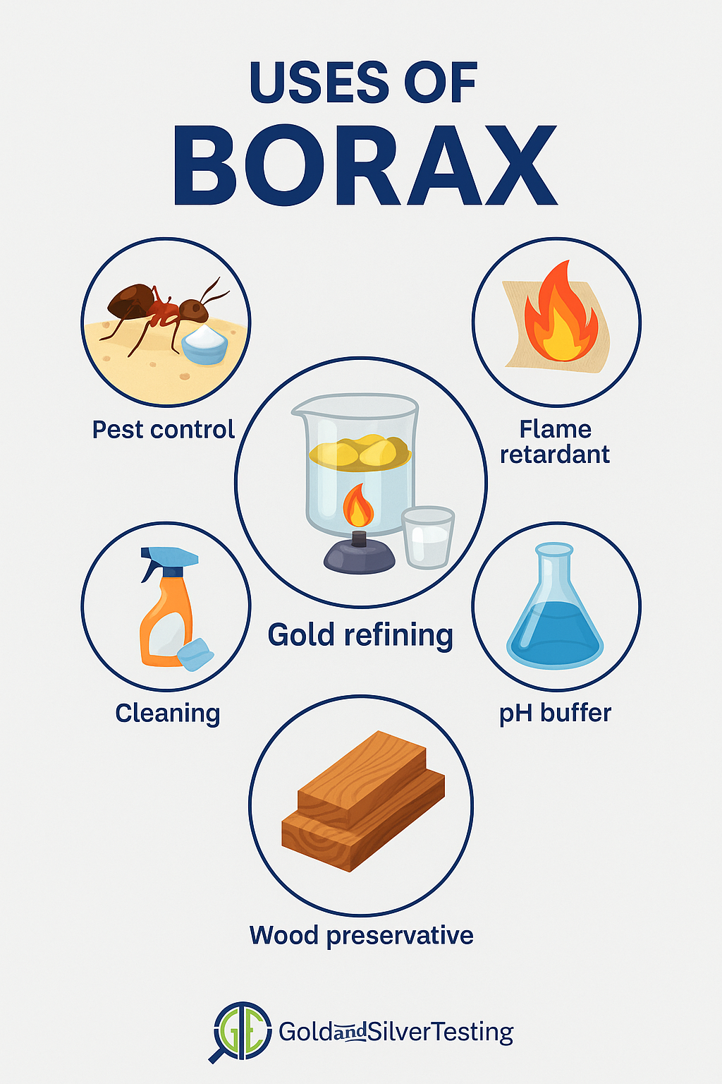 GTE Borax Acid for Gold Refining – 8 oz or 2 lb Jar | Flux for Melting & Oxidation Protection