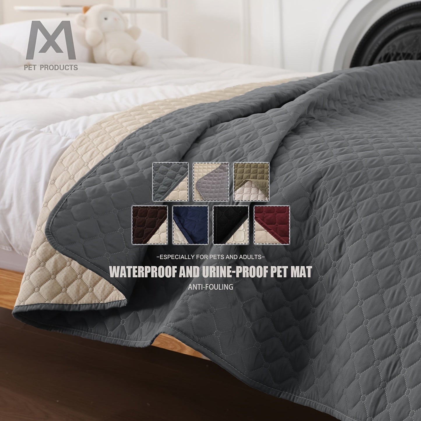 Waterproof non-slip pet mattress, pet blanket, pet furniture mattress, pet sofa waterproof cushion