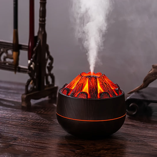 USB-Powered Charcoal Fire Humidifier with Color-Changing Night Light – Ambient Water Replenisher for Home & Bedroom - Premium light from Lizard Vigilante - Just $26.99! Shop now at Lizard Vigilante