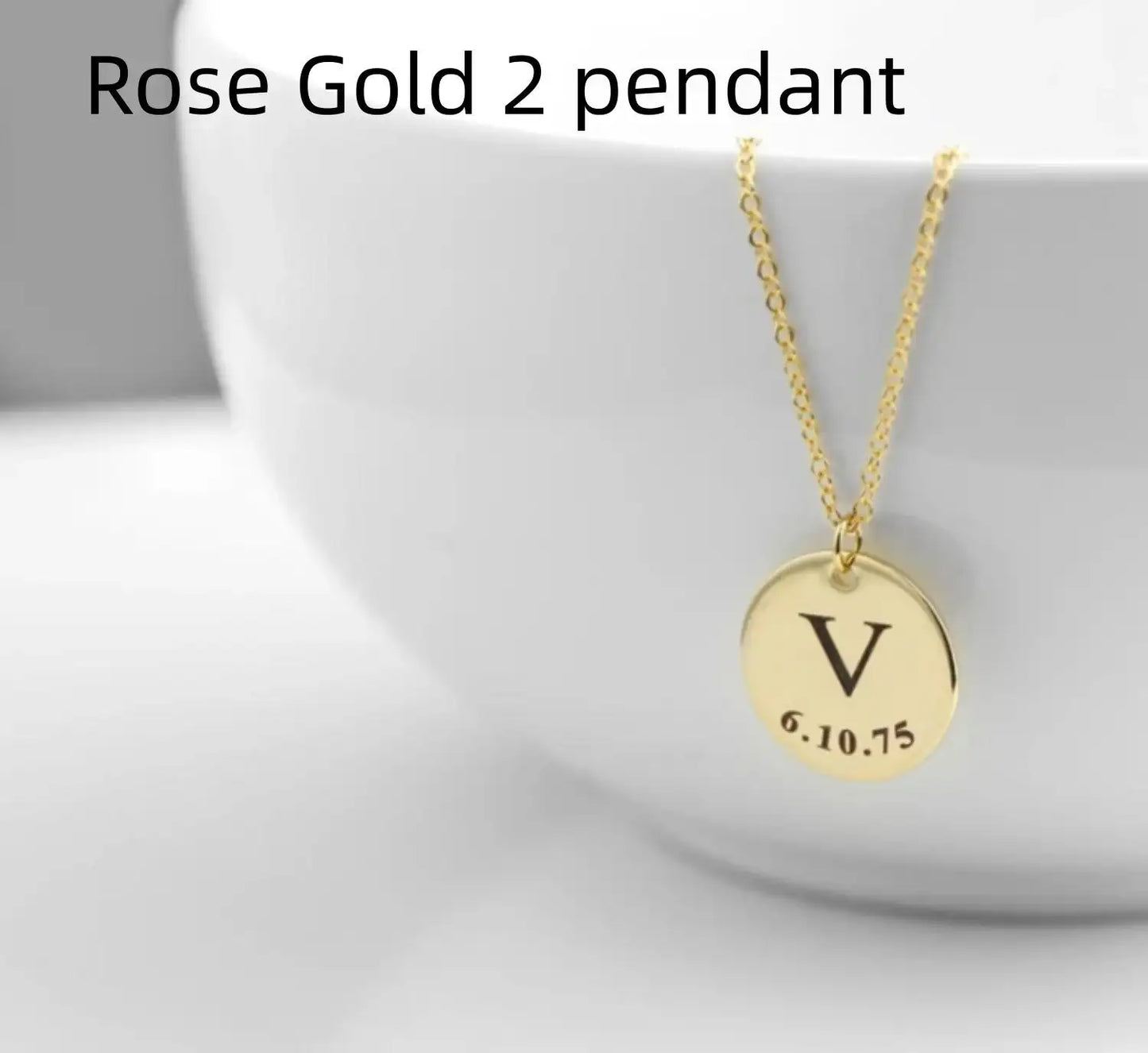 Personalized Pendant Stainless Steel Necklace