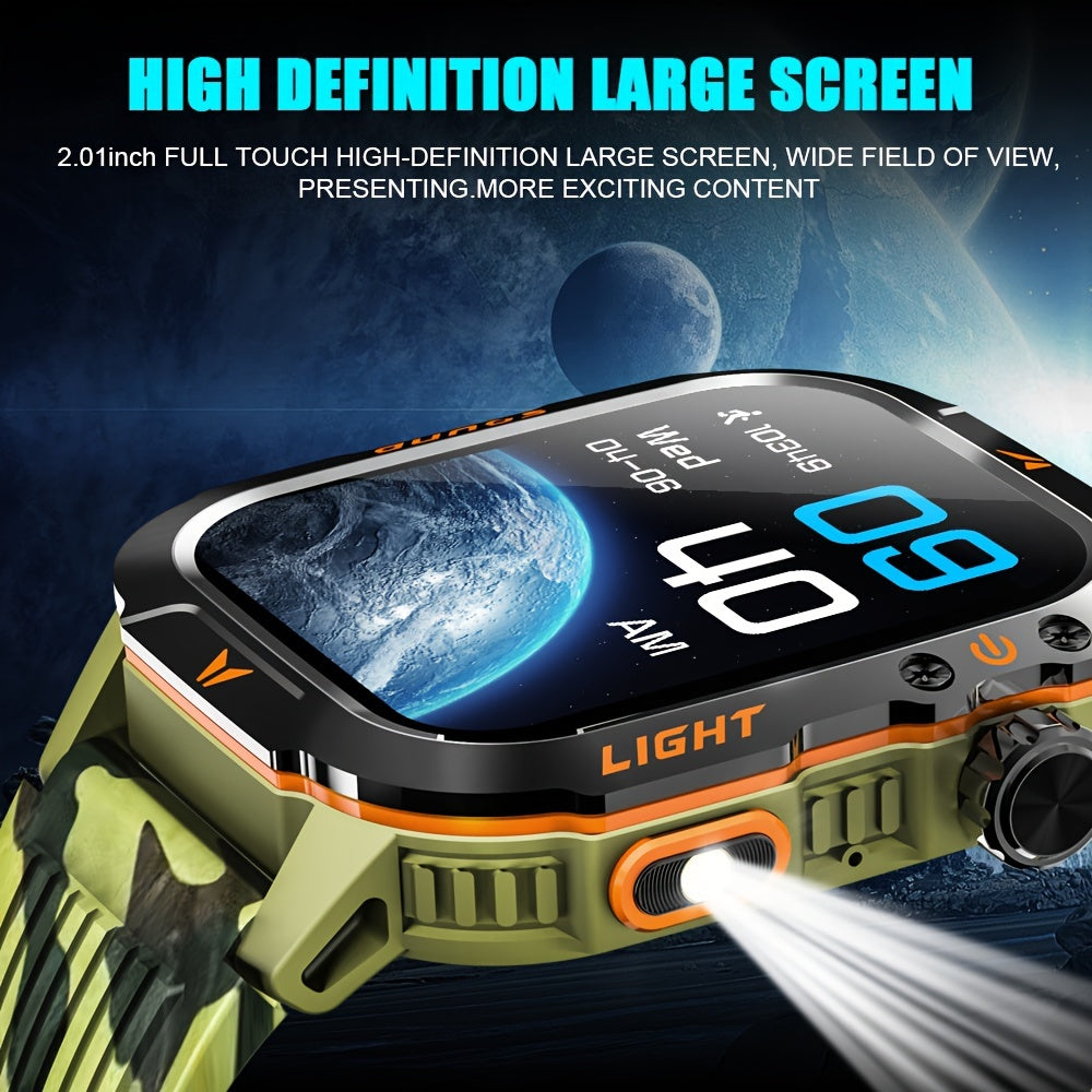 Rugged Outdoor Smartwatch | 2024's Ultimate Fitness Tracker For Android iPhone - Premium smart watch from Lizard Vigilante - Just $48.88! Shop now at Lizard Vigilante