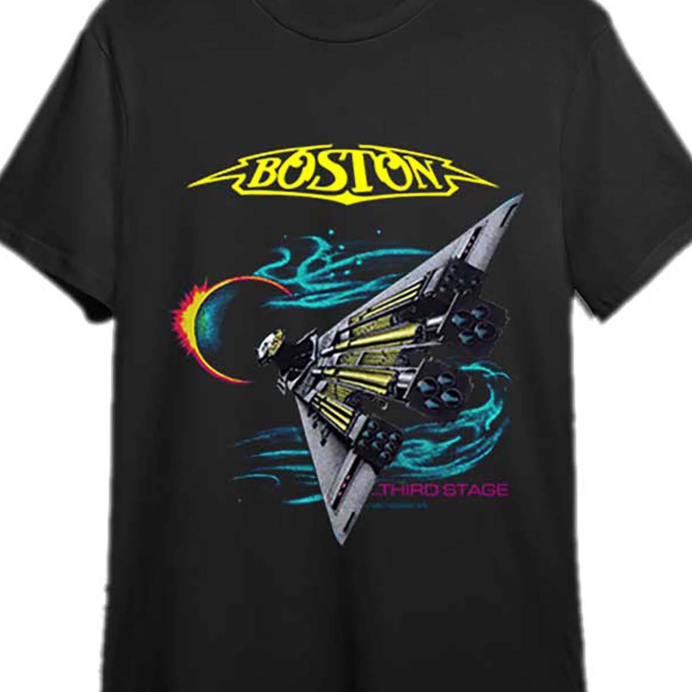 Boston Rock Band Concert Tour 1987 T-Shirt, Boston Tour Shirt 336170 funny Men’s Short Sleeve Graphic T-shirt Collection black PR - Premium  from Lizard Vigilante - Just $26.99! Shop now at Lizard Vigilante