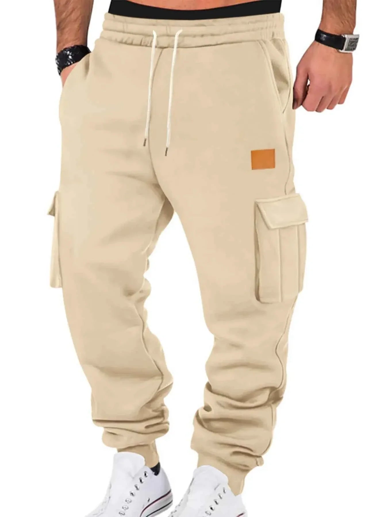 Men's Full Size Drawstring Cargo Jogger Pants Plus Size