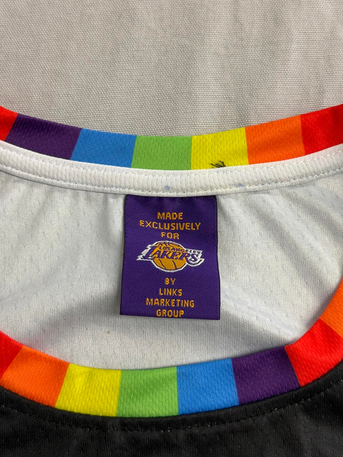Gay Pride Los Angeles NBA Lakers Basketball Jersey #1 - XL