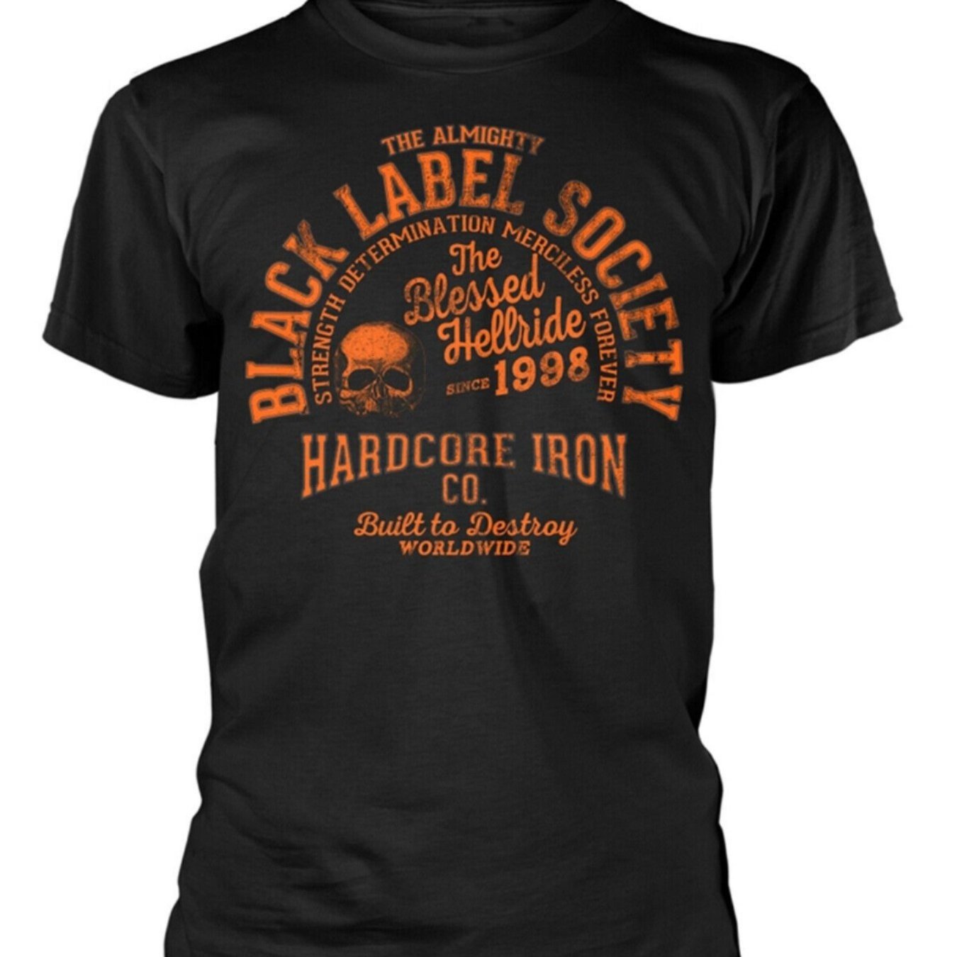 Black Label Society Zakk Wylde Orange Print Official Tee T-Shirt Mens Unisex - Premium  from Lizard Vigilante - Just $20.99! Shop now at Lizard Vigilante