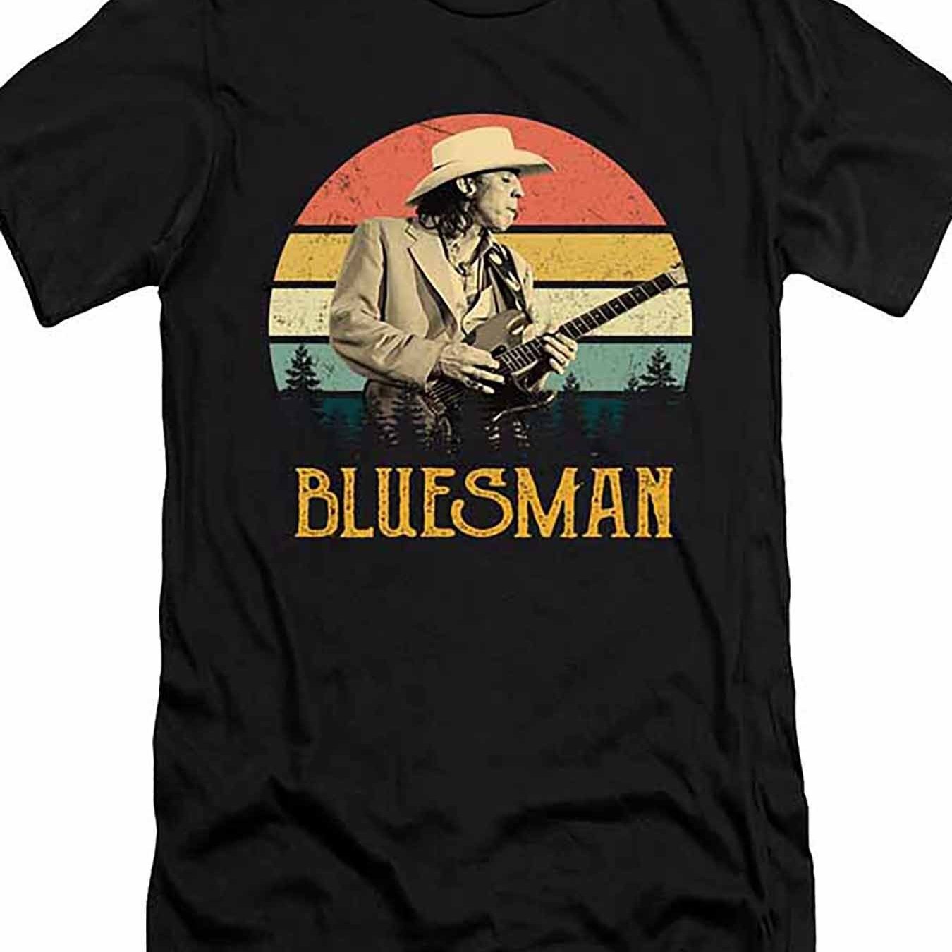 Blues Legend Stevie Ray Vaughan Men's T-Shirt – Graphic Tee for Fans in Organic Cotton - Premium T-shirt from Lizard Vigilante - Just $26.99! Shop now at Lizard Vigilante