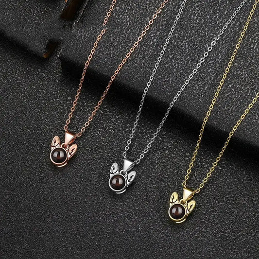 925 Silver Personalized Cute Cat Necklace For Women