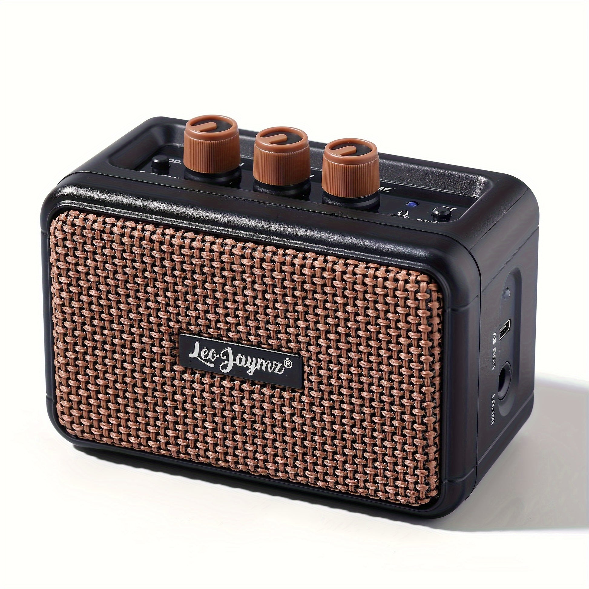 Leo Jaymz Electric Guitar Mini Amplifier - Portable 5W Practice Amp with Bluetooth Dual Speakers - Premium guitar amplifier from Lizard Vigilante - Just $42.99! Shop now at Lizard Vigilante