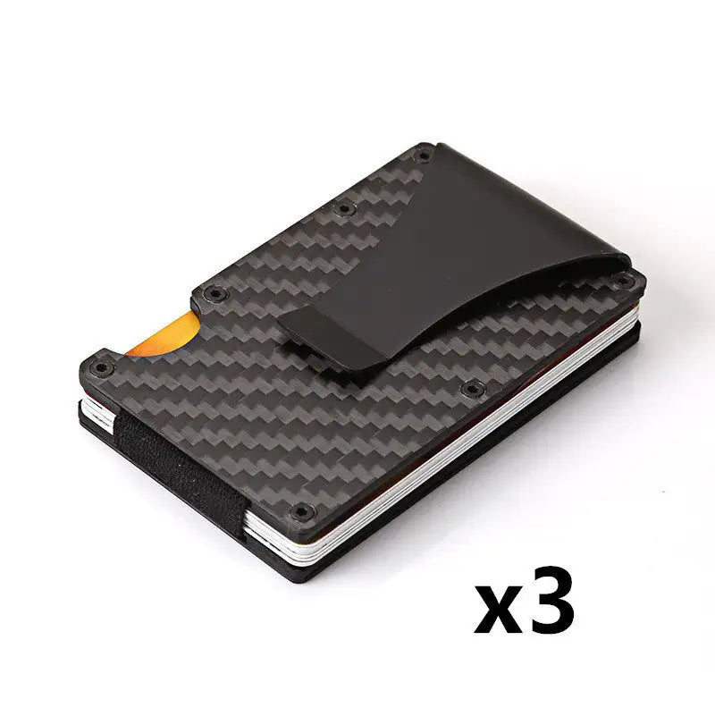 Durable Carbon Fiber Wallet for Men and Women, Aluminum Alloy Card Holder & Money Clip
