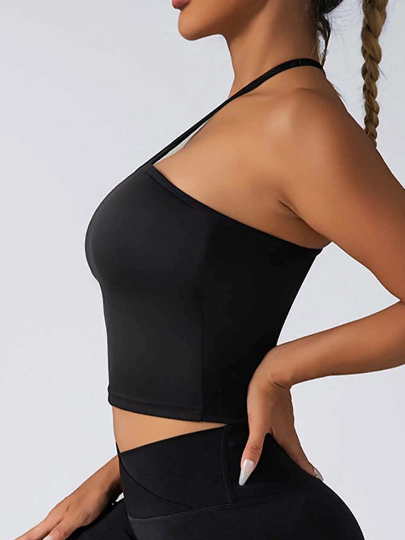 Crop Top With Built In Pads Sports Bras For Women