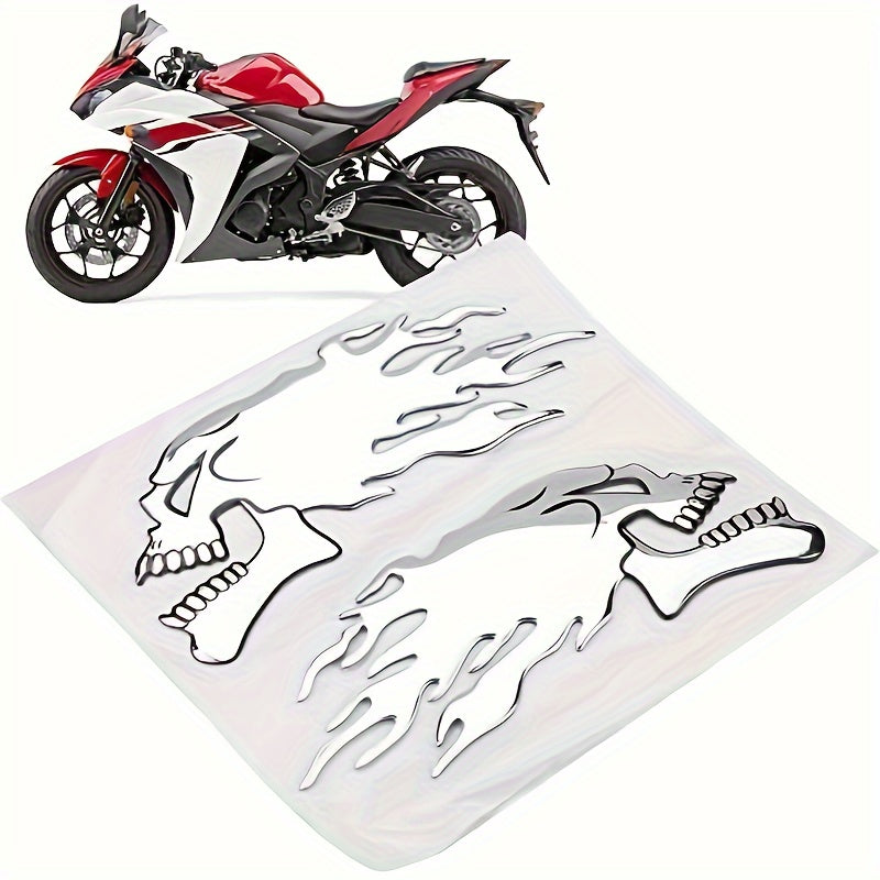 3D Symmetrical Car & Motorcycle Tail Stickers – Durable Silicone Pair for Long-Lasting Style - Premium stickers from Lizard Vigilante - Just $14.99! Shop now at Lizard Vigilante