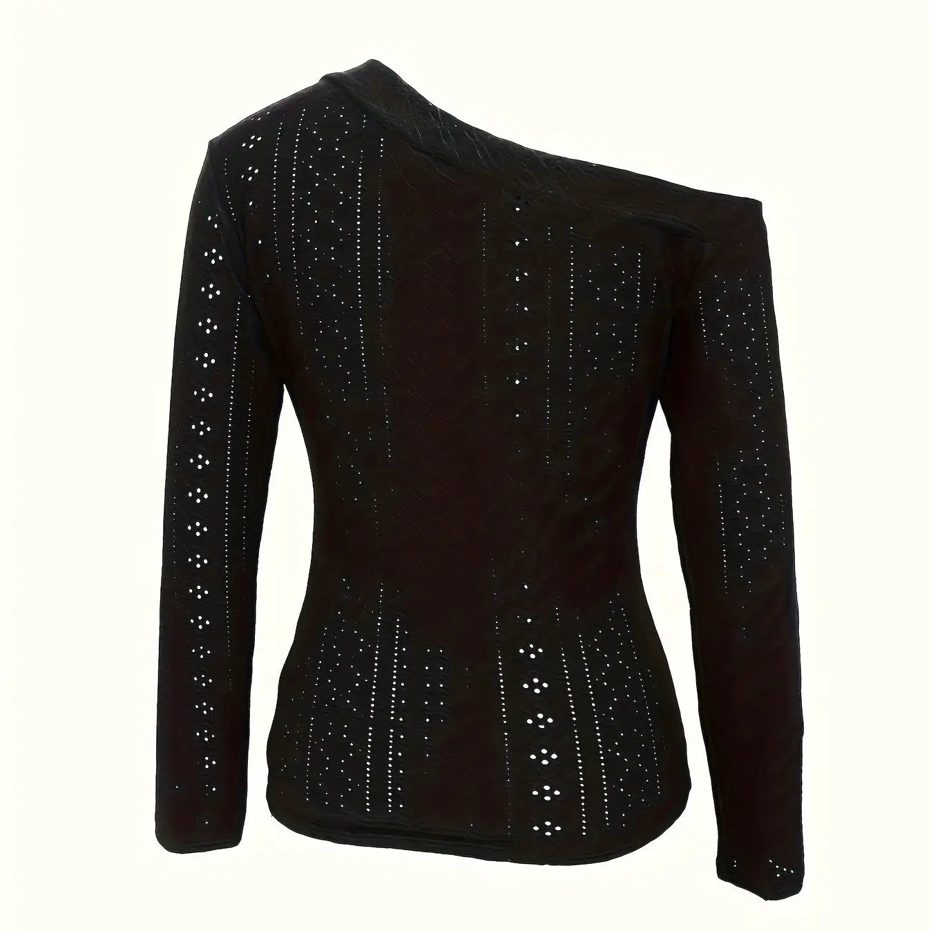 Ladies' Off Shoulder Long Sleeved Fashionable New Style, Versatile Top For Keeping Warm And Showing Off Figure, Long Sleeved T-shirt