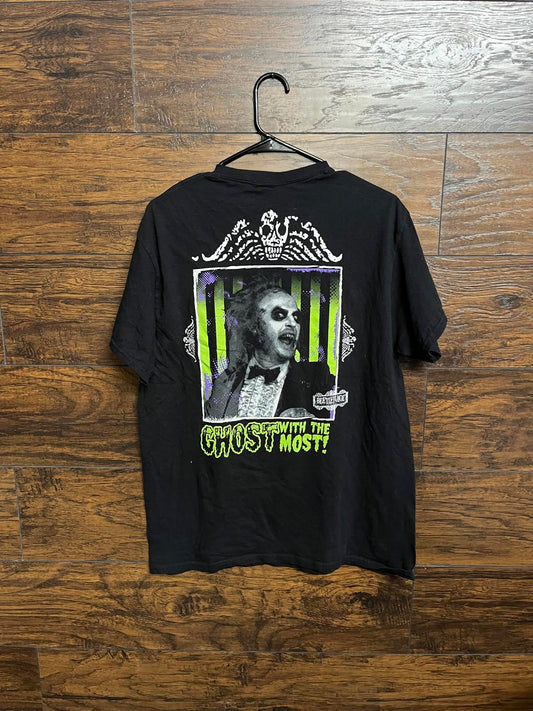 Beetlejuice Movie T-shirt - Ghost With the Most Keaton - L