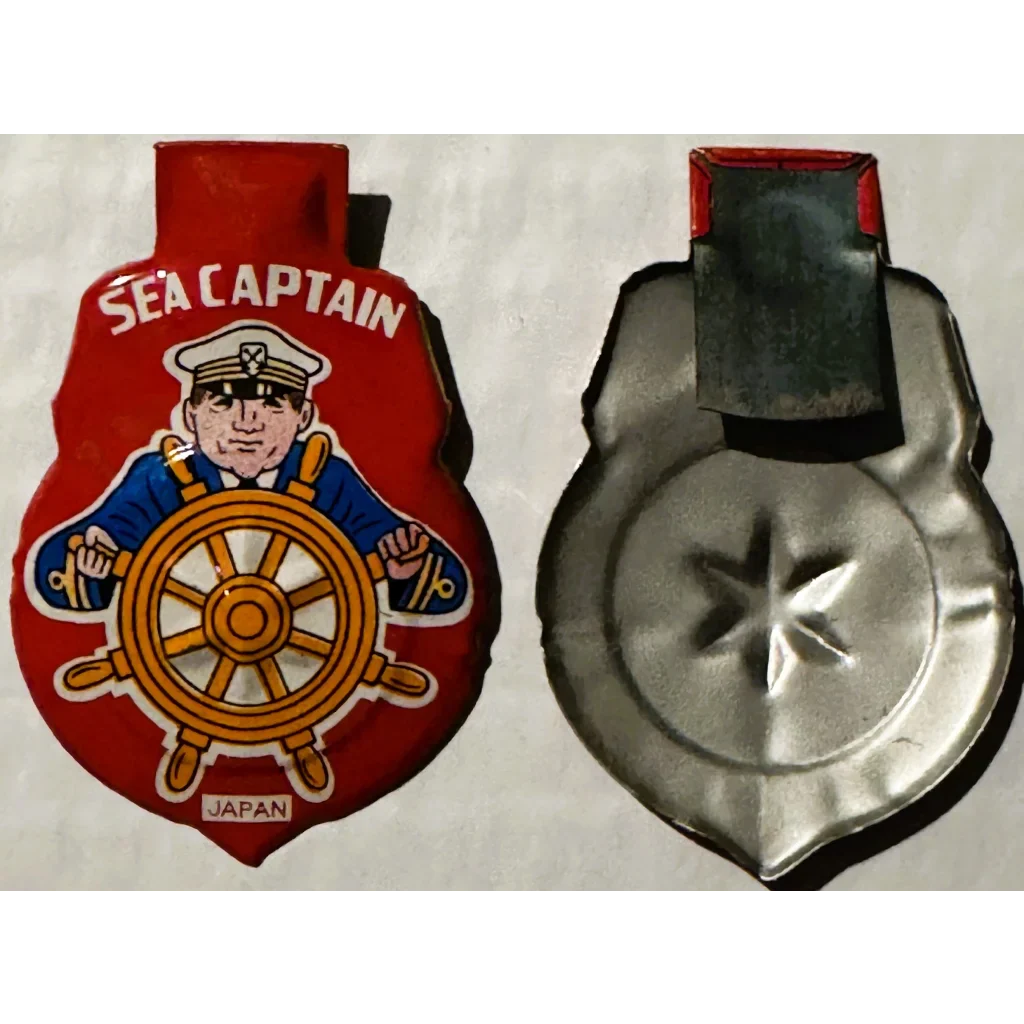 Ahoy! Rare 1960s Sea Captain Tin Clicker Whistle Surfaces