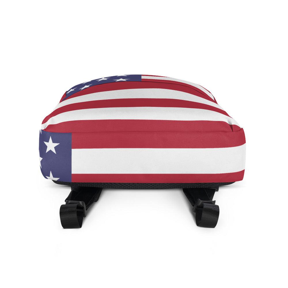 Reveal Your Patriotic Spirit with our American Flag U.S.A. Backpack - Perfect for Adventure-Seekers! - Lizard Vigilante