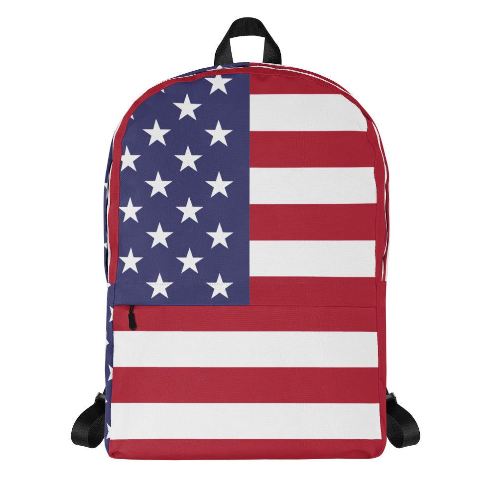 Reveal Your Patriotic Spirit with our American Flag U.S.A. Backpack - Perfect for Adventure-Seekers! - Lizard Vigilante