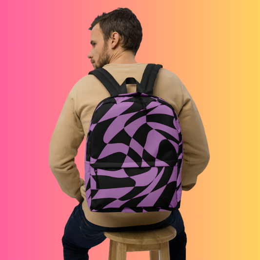 Psychedelic Abstract Dance Backpack for EDM Lovers