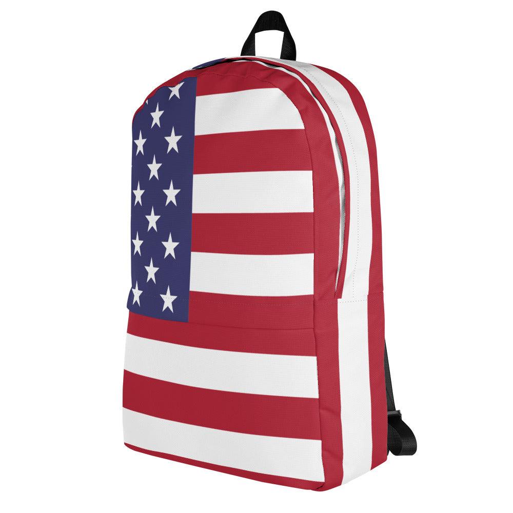 Reveal Your Patriotic Spirit with our American Flag U.S.A. Backpack - Perfect for Adventure-Seekers! - Lizard Vigilante