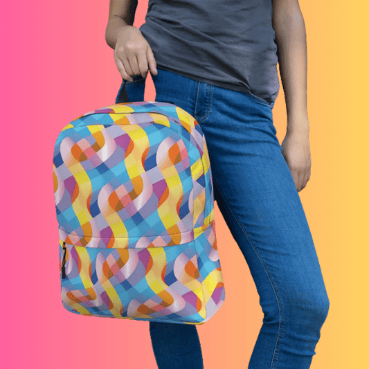 Abstract Festival Backpack - The Ultimate Companion for Your Rave Adventures