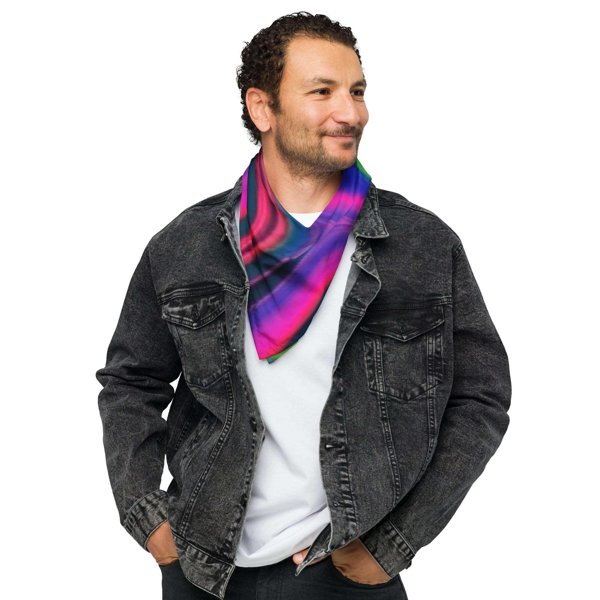 All-Over You Colors Print Bandana - Lizard Vigilante