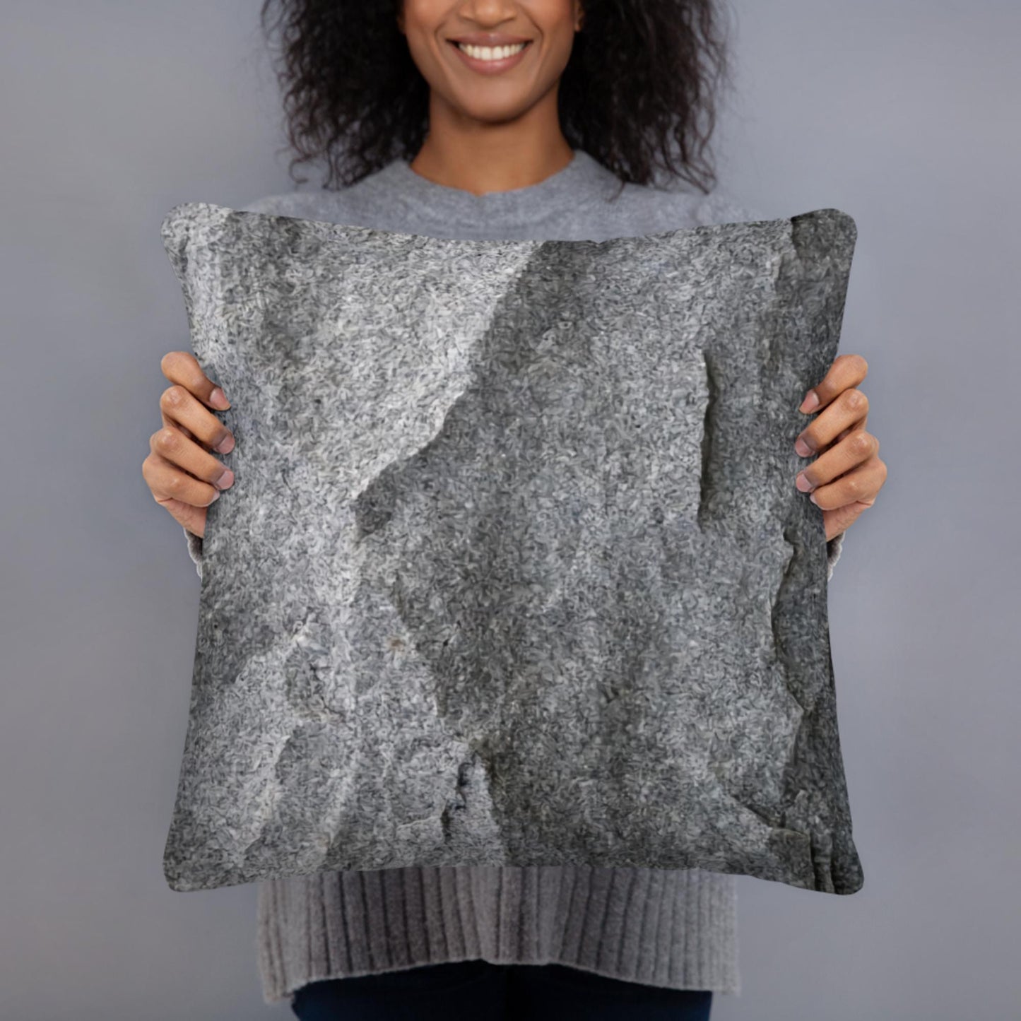 Transform Your Home Decor with the Unique Charm of our Basic Rock Pillow - Lizard Vigilante