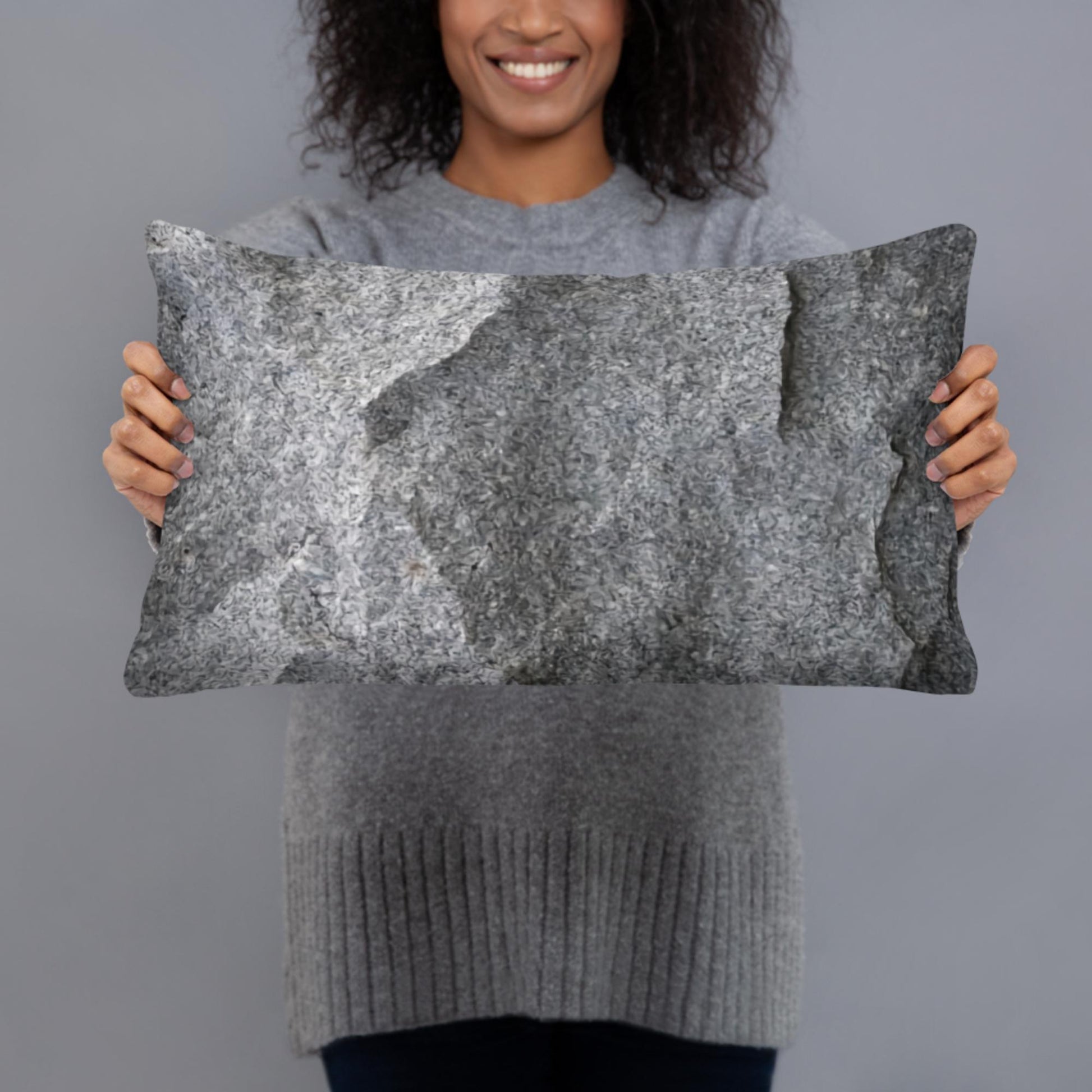 Transform Your Home Decor with the Unique Charm of our Basic Rock Pillow - Lizard Vigilante