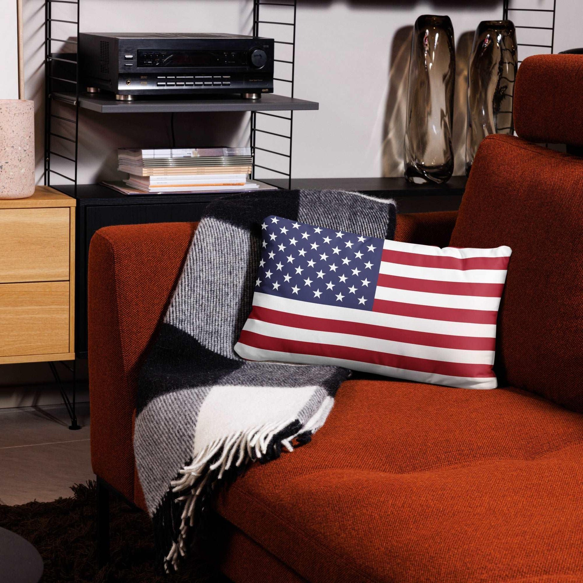 American Flag Basic Pillow / Old Glory Comfortable Couch Pillow - Lizard Vigilante