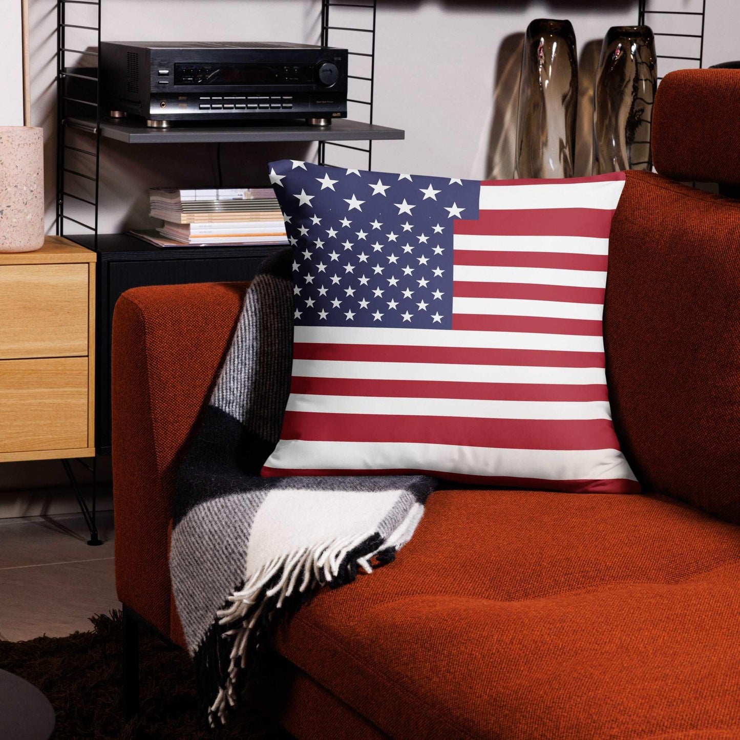 American Flag Basic Pillow / Old Glory Comfortable Couch Pillow - Lizard Vigilante