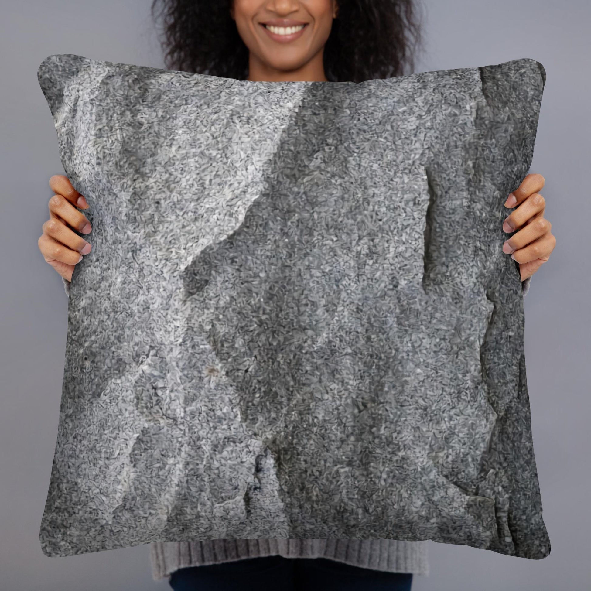 Transform Your Home Decor with the Unique Charm of our Basic Rock Pillow - Lizard Vigilante